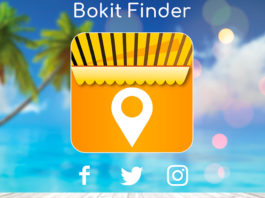 Logo de l'application Bokit Finder avec les icones des différents réseaux sociaux